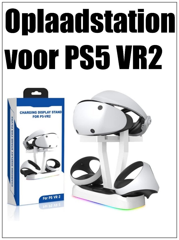 PS5 VR2 Sense-controller Oplaadstation Wit, Spelcomputers en Games, Ophalen of Verzenden, Nieuw, Voeding, Oplader of Kabel, PlayStation 5