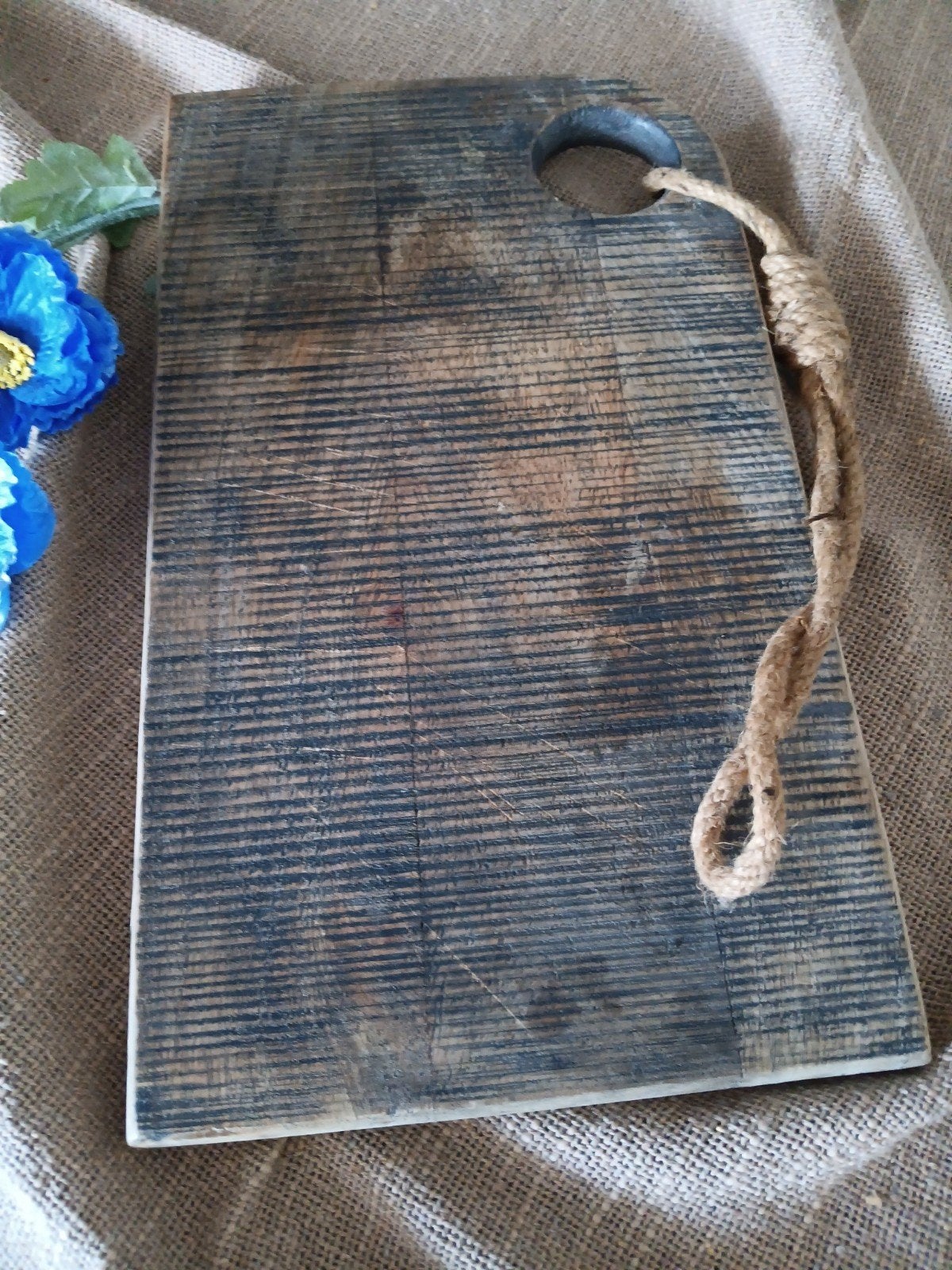 Stoere snijplank, Ophalen of Verzenden, Rond, Hout