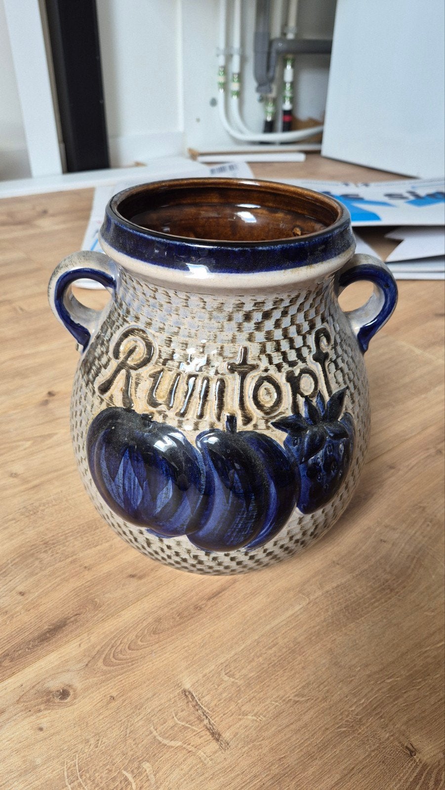 Vintage Scheurich Keramik Rumtopf - Made in Germany, Antiek en Kunst, Antiek | Porselein, Ophalen