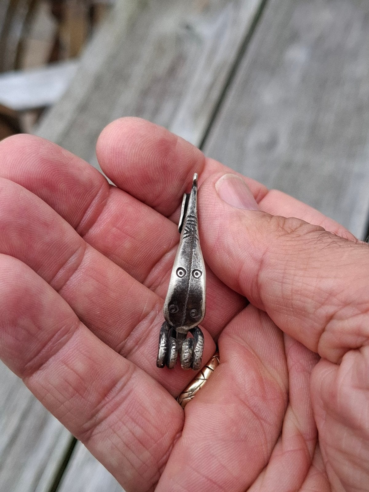 romeinse zilveren fibula bodemvondst, Antiek en Kunst, Antiek | Overige Antiek, Ophalen of Verzenden