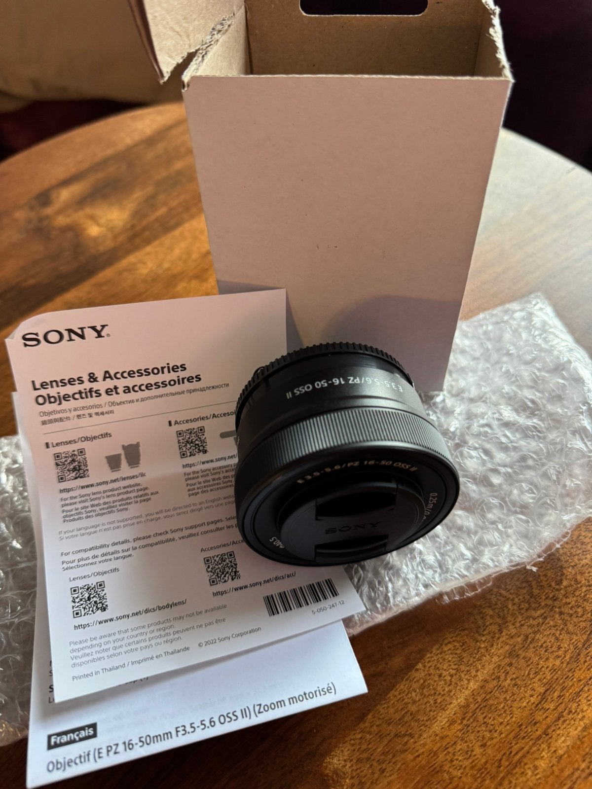 Nieuwe Sony lens E 16-50mm F/3.5-5.6 PZ OSS II, Ophalen, Nieuw, Sony, Standaardlens