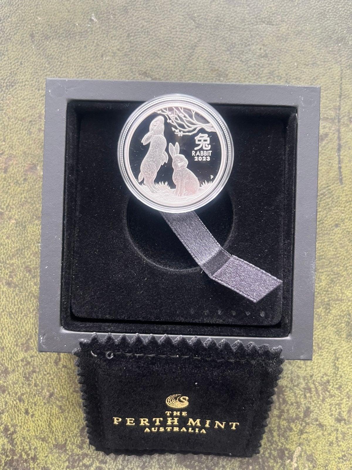 Australië 🇨🇰Lunar 3 Rabbit 🐇1/2 ounce Proof 2023., Ophalen of Verzenden, Zilver