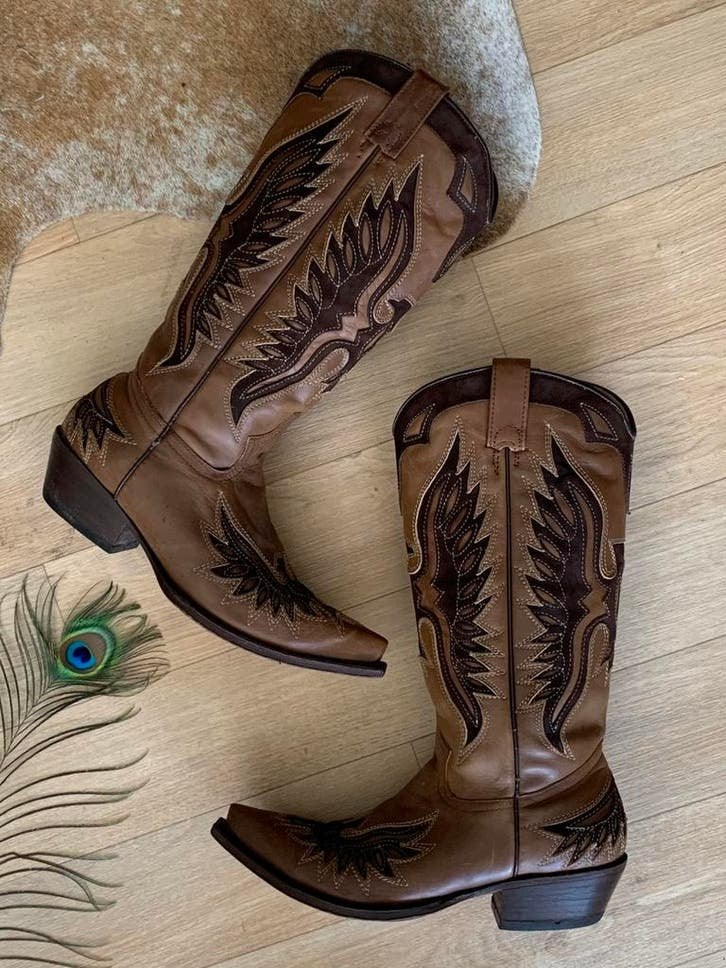 Buffalo cowboylaarzen 37 western boots bohemian laarzen, Hoge laarzen, -, Ophalen of Verzenden, Zo goed als nieuw
