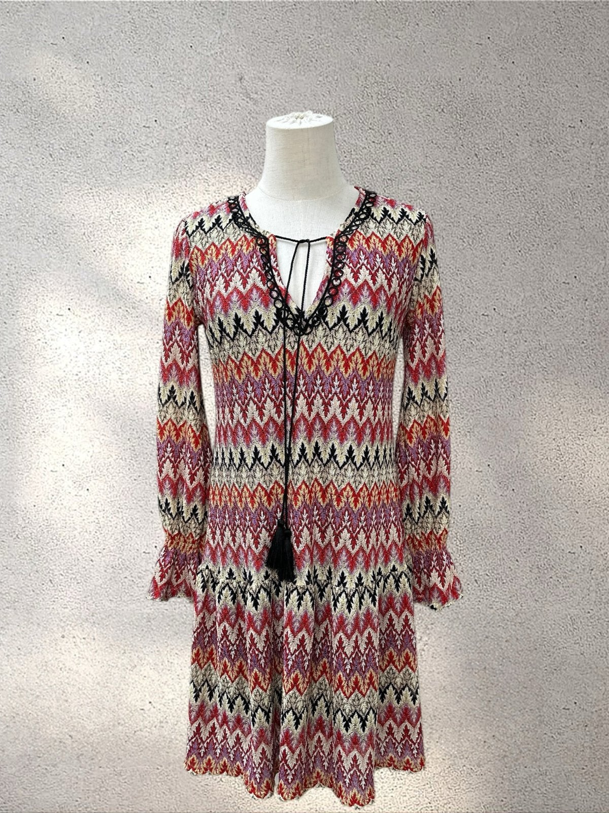 Ana Alcazar Gebreide Jurk Maat 34 (XS) Meerkleurig, Kleding | Dames, Jurken, Meerkleurig, Ophalen of Verzenden, Zo goed als nieuw