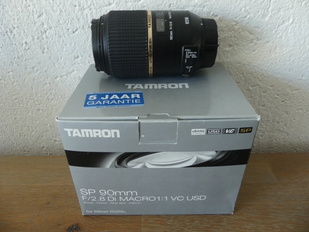 Tamron SP 90mm F2.8 Di Macro 1:1 VC USD  Nikon, Audio, Tv en Foto, Fotografie | Lenzen en Objectieven, Ophalen, Macrofunctie, Nikon