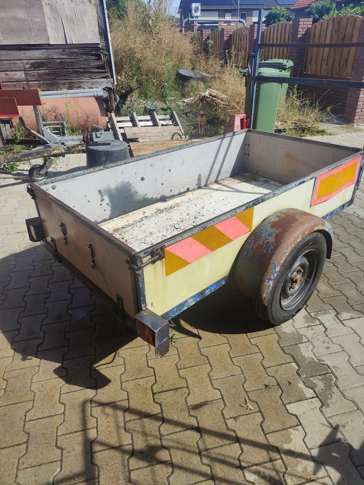 Van Weeghel Wema 1800 Aanhangwagen - Trespa Platen, Ophalen, Gebruikt