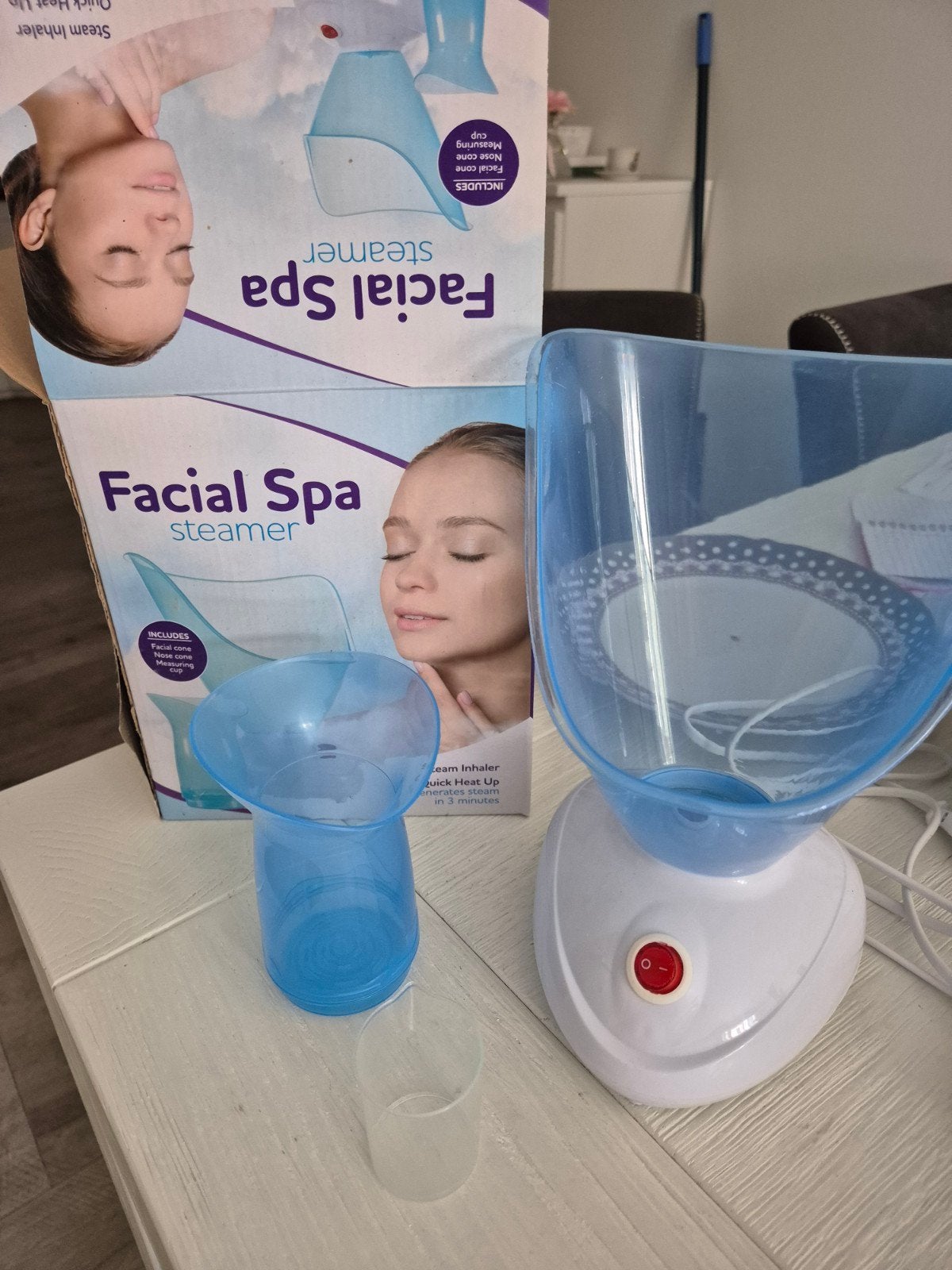 Facial Spa Steamer - Gezichtsstomer voor diepe reiniging, Ophalen of Verzenden, Zo goed als nieuw, Gehele gezicht, Reiniging