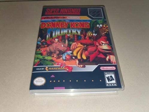 Donkey Kong Country SNES Game Case (2), Avontuur en Actie, Verzenden, 1 speler, Zo goed als nieuw
