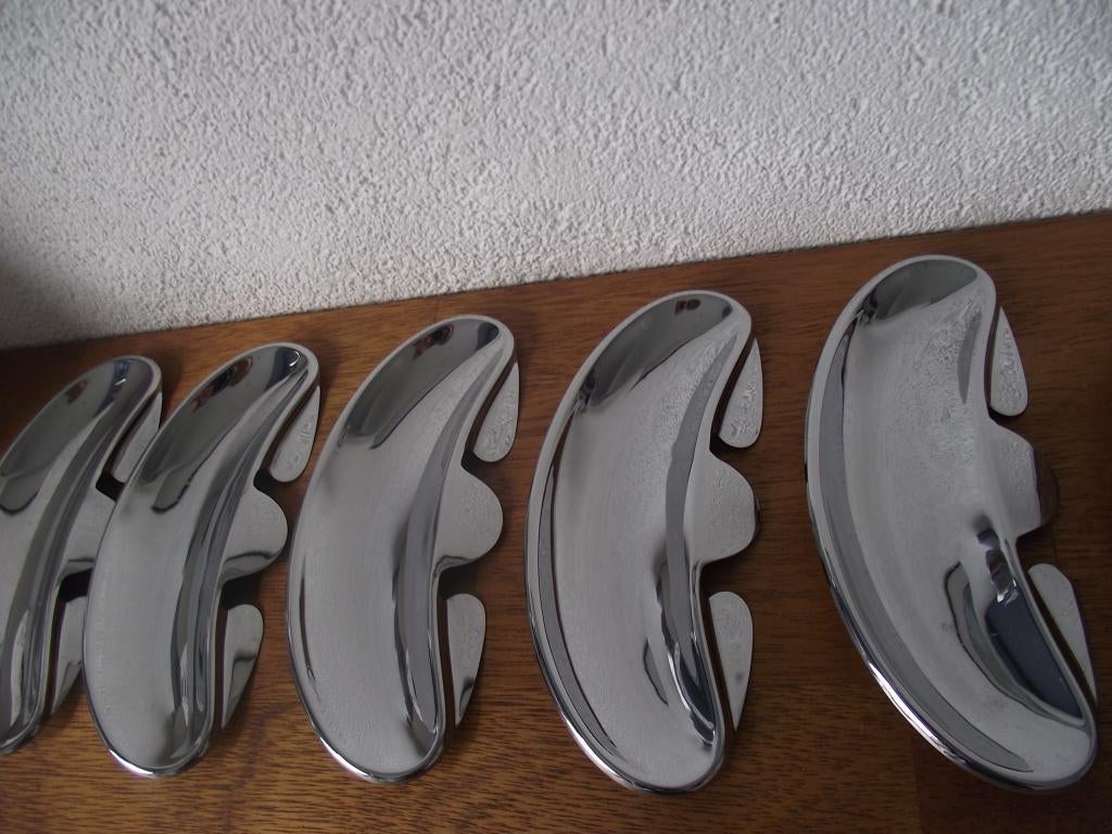 16 RVS gratenbakje gratenschaaltje 16 cm 1960-1970 ook p st, Ophalen of Verzenden
