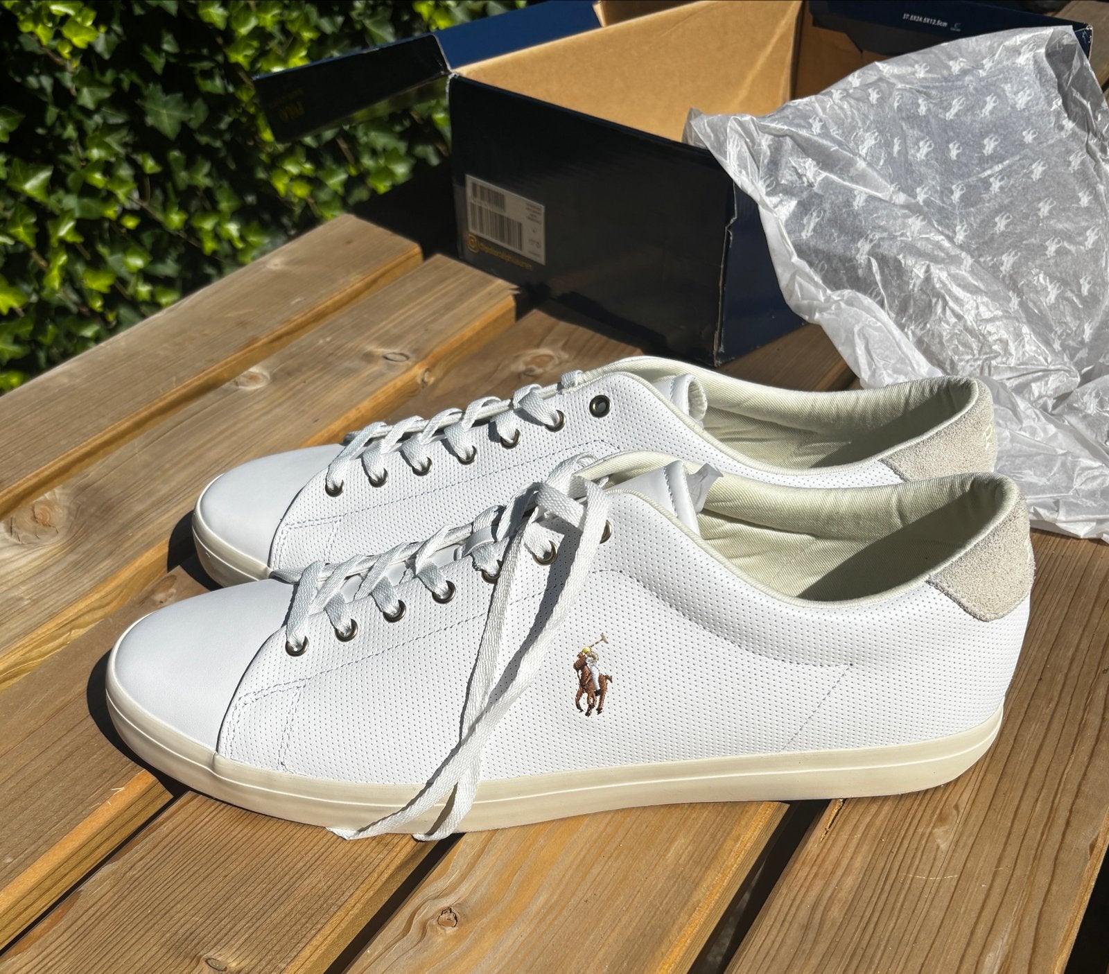 Polo Ralph Lauren Longwood Sneakers Wit - Nieuw - Maat 49, Ophalen of Verzenden, Nieuw, Wit, Sneakers of Gympen