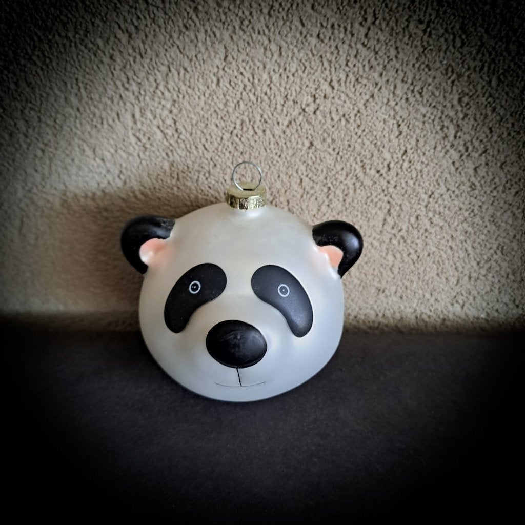 Kerstbal Panda kop, Ophalen, Zo goed als nieuw