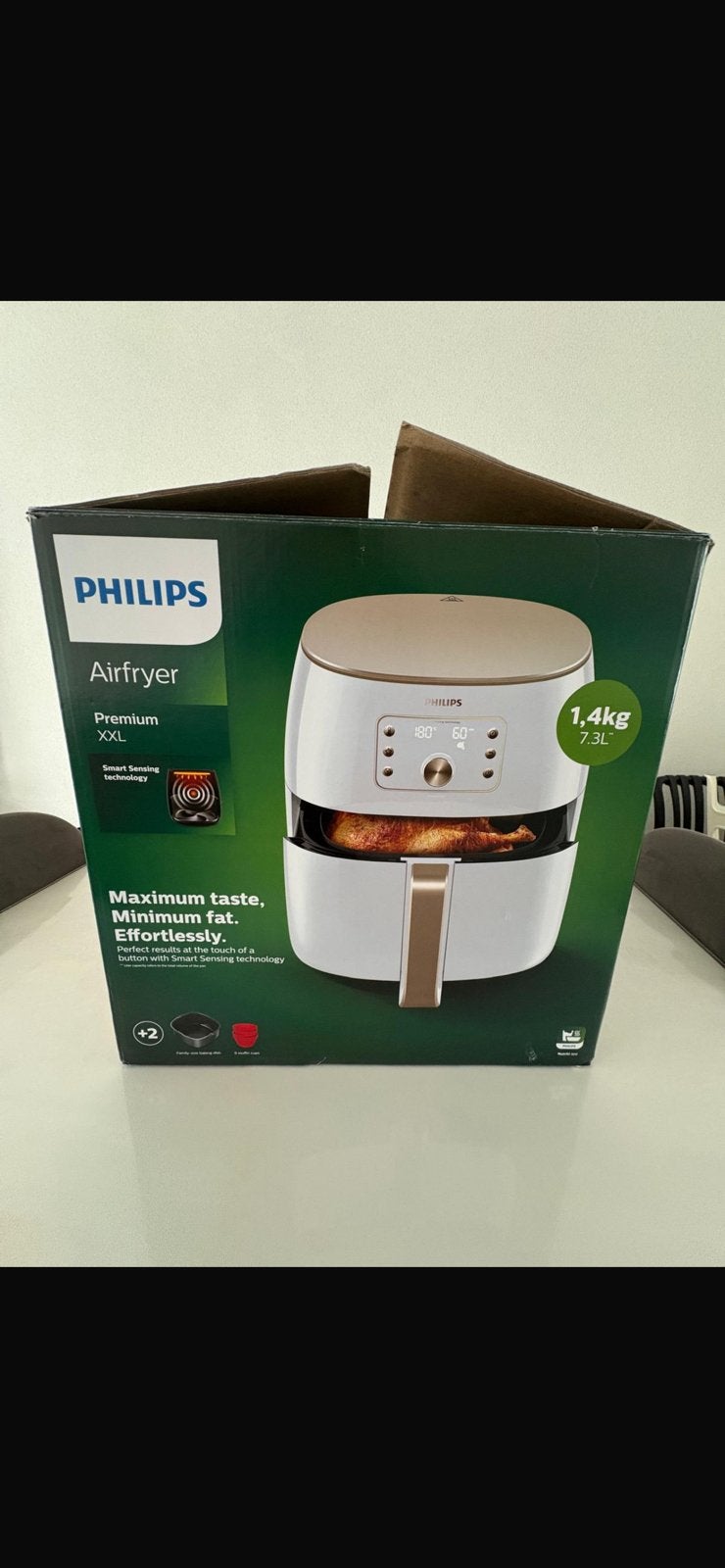 Philips airfryer premium xxl, Ophalen, Zo goed als nieuw, Airfryer XXL, 1500 gram of meer