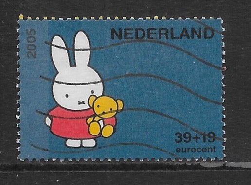 2005, Kinderzegel Nijntje blauw [2370c] (K1405), Ophalen of Verzenden