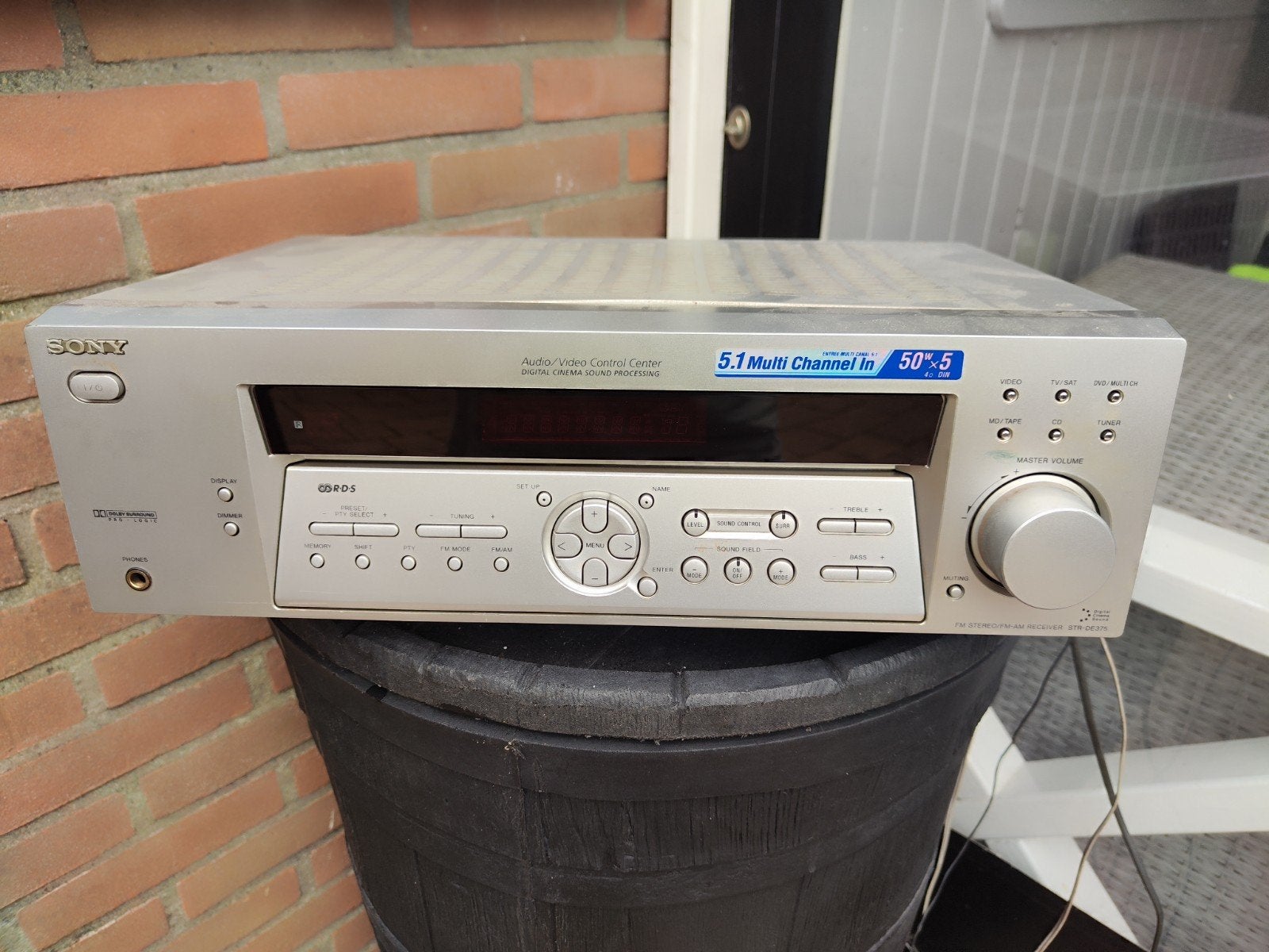 Sony STR-DE375 5.1 Multi Channel Receiver met Dolby Surround, Ophalen, Zo goed als nieuw, Sony