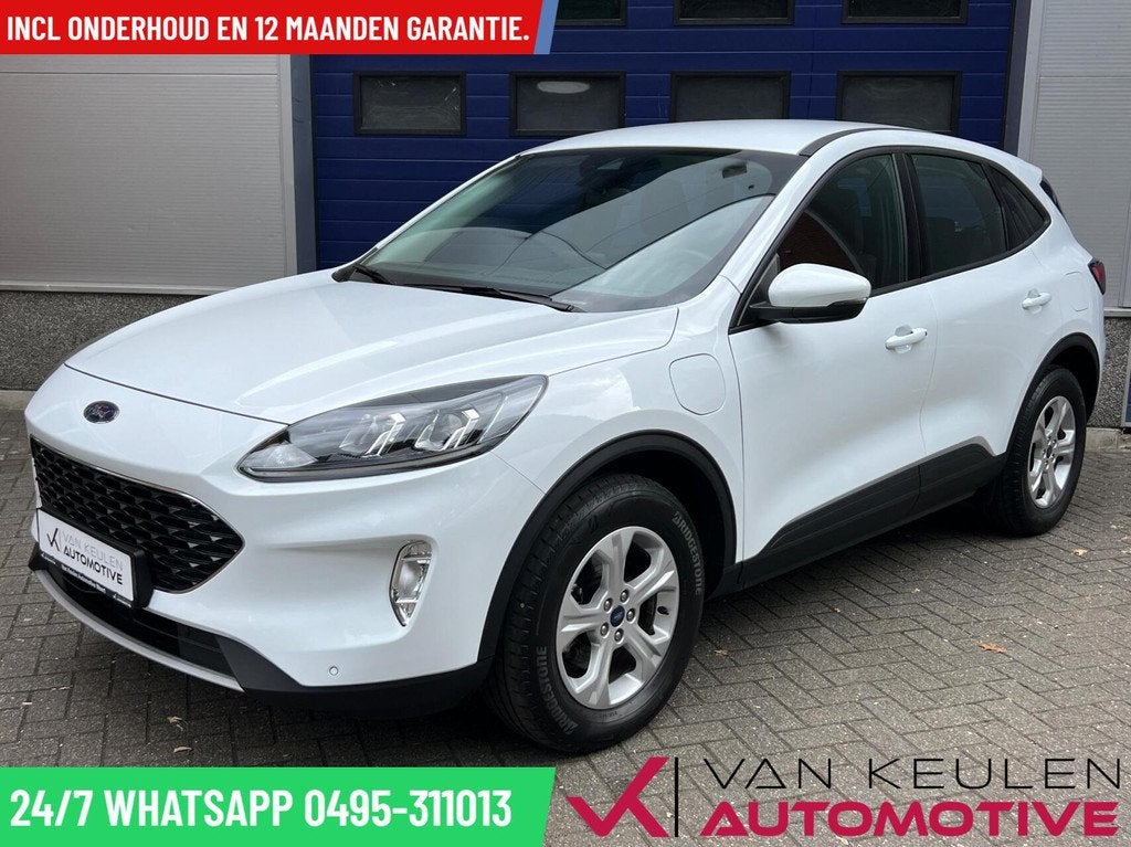 Ford Kuga 2.5 PHEV 225 PK l 1e eigenaar l 65 km elektrisch, Gebruikt, 4 cilinders, Wit, Plug-in hybride