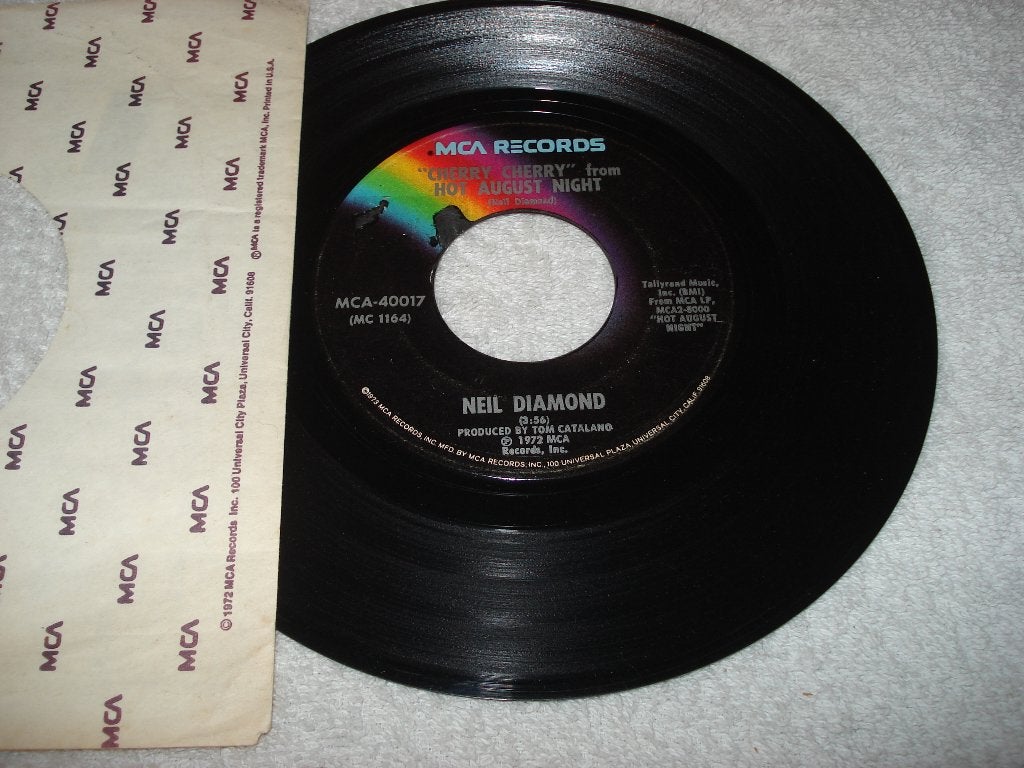 Neil Diamond   Cherry Cherry  usa  Mca    Orgineel, Originele persing, Ophalen of Verzenden, Zo goed als nieuw, Pop