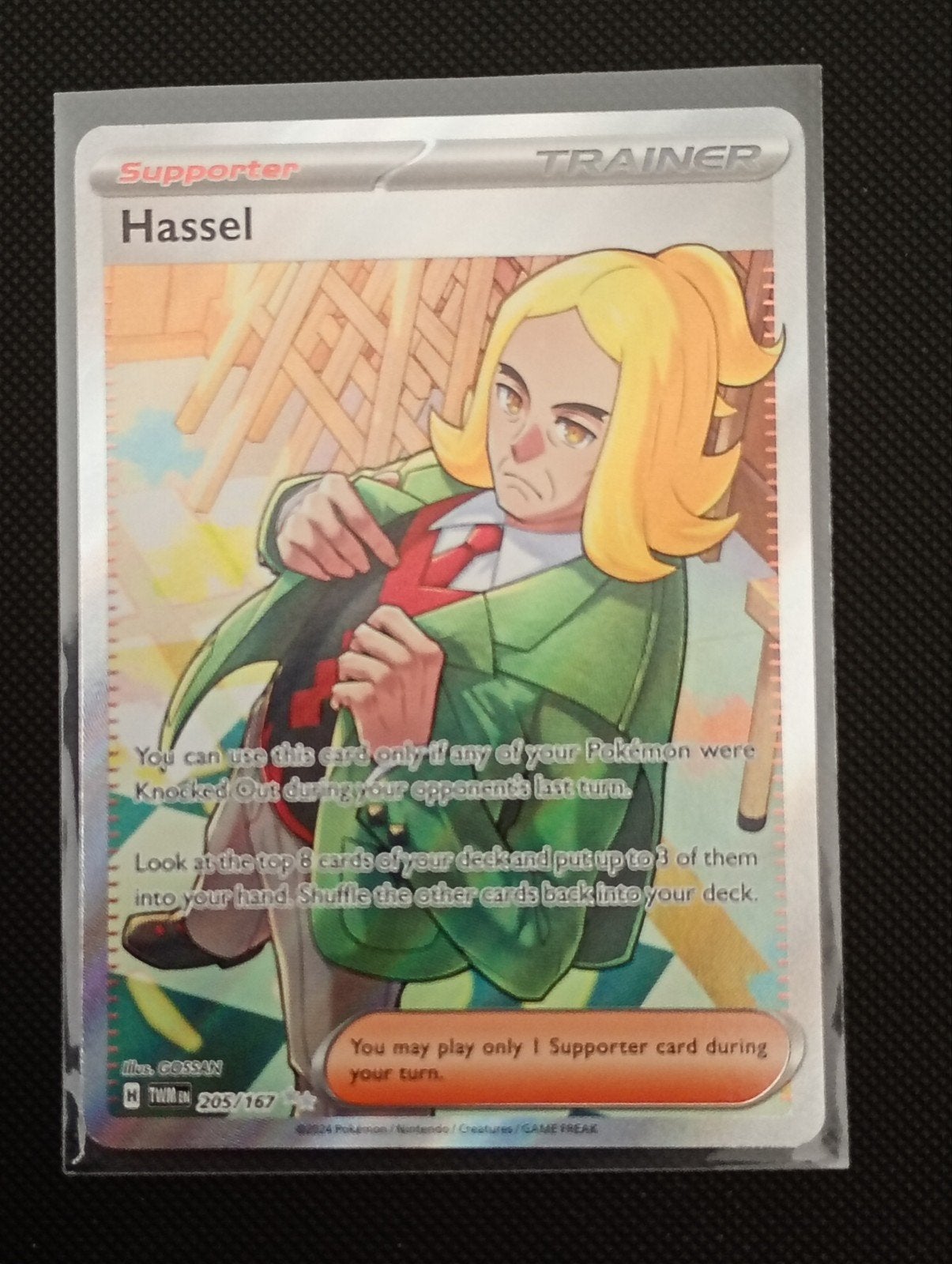Pokemon trainer kaart Hassel €2,-, Verzenden
