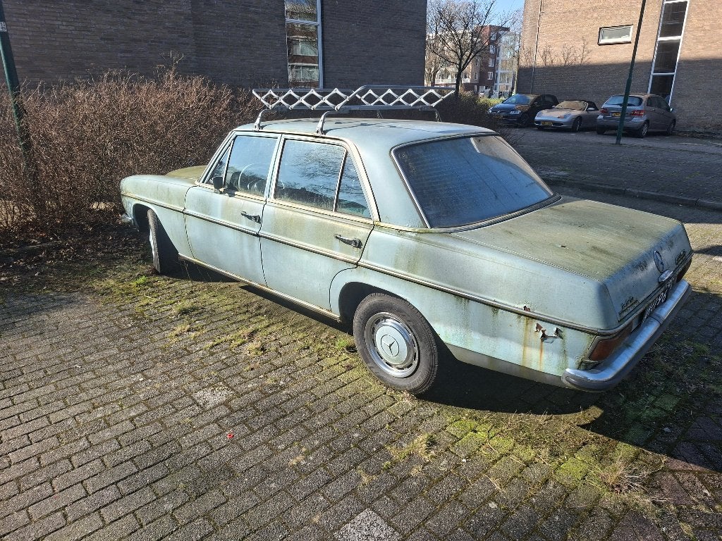 Cult Mercedes met Apk belastingvrij met werk, Automaat, Achterwielaandrijving, Blauw, Leder en Stof