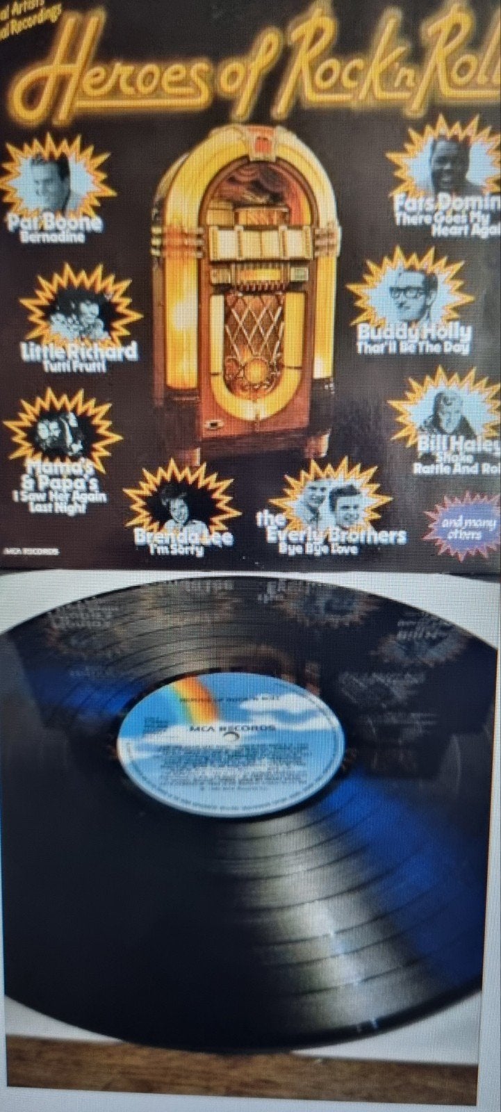 Heroes of Rock 'n Roll LP - Diverse artiesten, LP, Gebruikt, Ophalen of Verzenden, Complilatie
