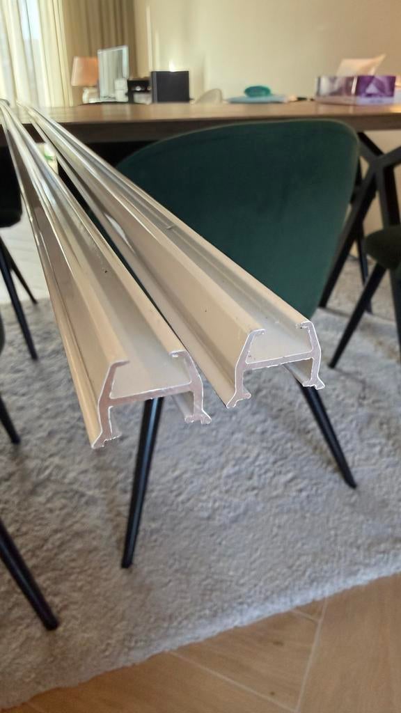 1x Gordijnrail 289cm nieuw, Ophalen, Wit, Nieuw, 200 cm of meer