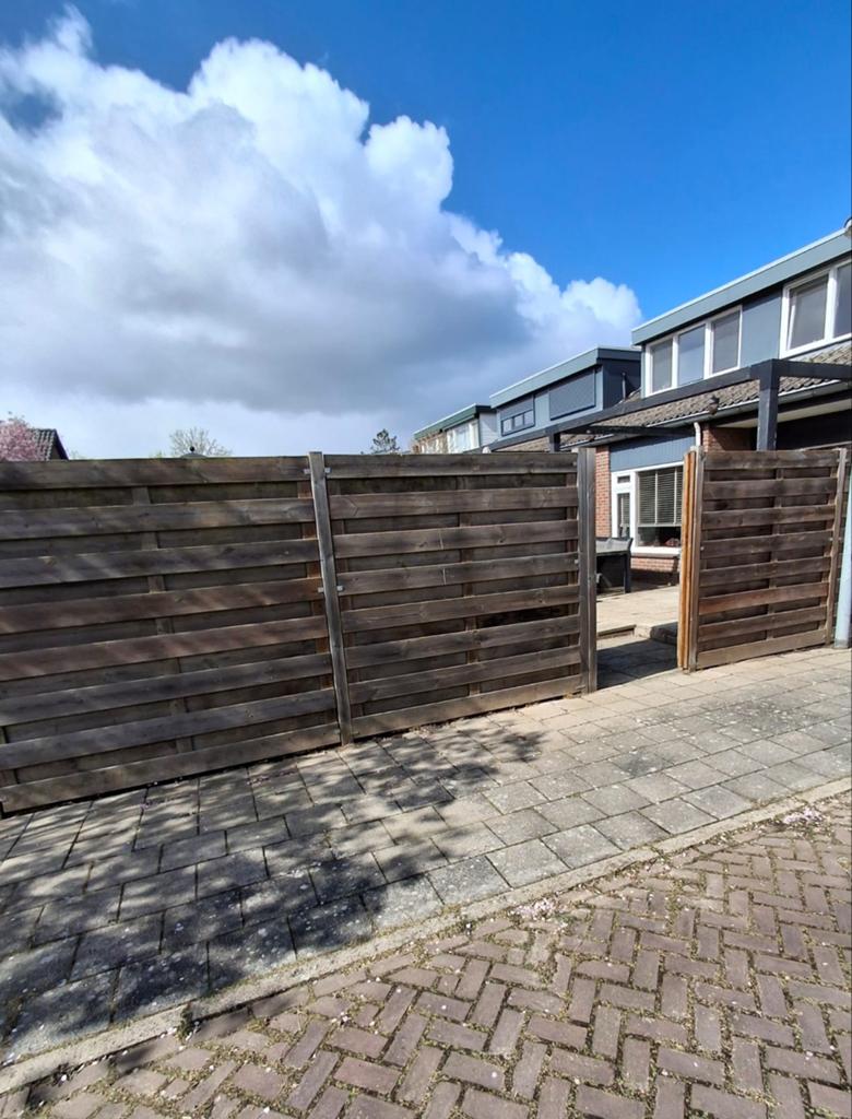 Schuttingen in goede staat, Tuin en Terras, Schuttingen, Gebruikt, Hout, 1 tot 2 meter, Minder dan 3 meter, Ophalen