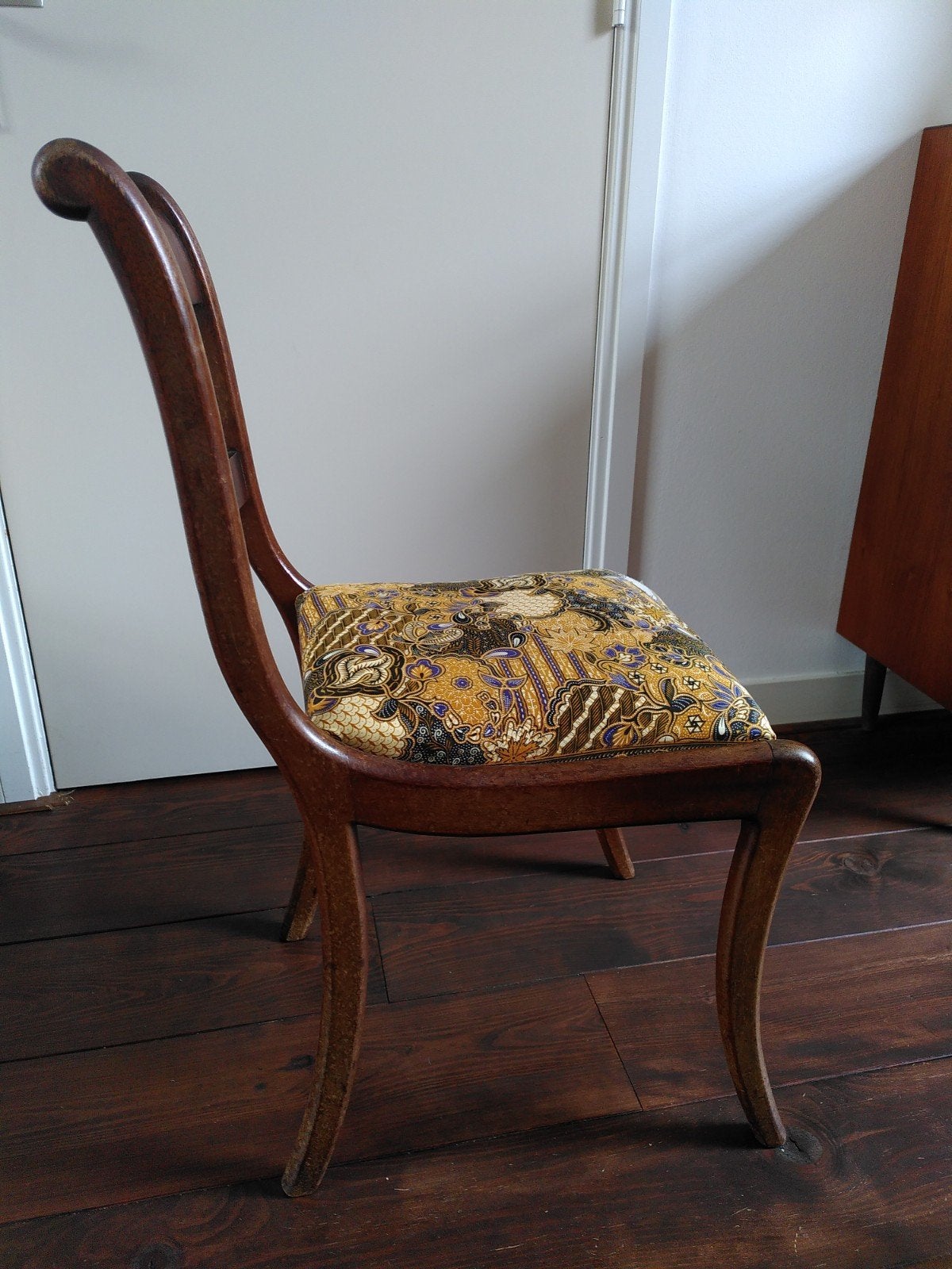 4 eetkamerstoelen vintage, Ophalen, Gebruikt