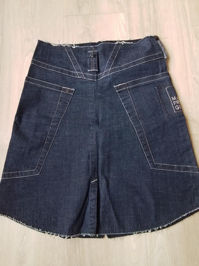 Zgan blauwe spijkerrok Marithé francois girbaud mt XL, Blauw, Maat 42/44 (L), Ophalen of Verzenden, Zo goed als nieuw
