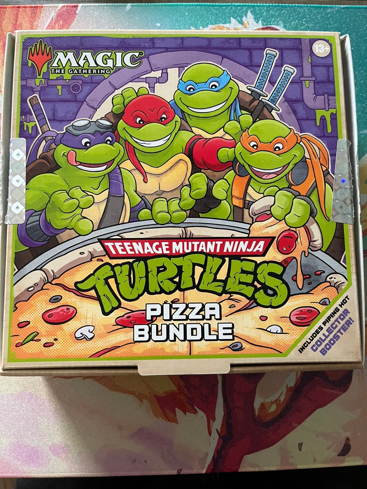 Magic the Gathering | Turtles Pizza bundle geopend, Ophalen of Verzenden, Zo goed als nieuw, Meerdere kaarten, Foil