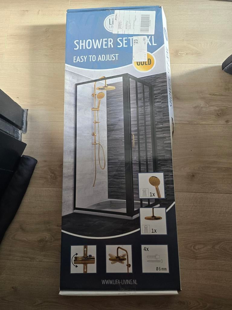 Doucheset goud, Ophalen, Nieuw, Douche
