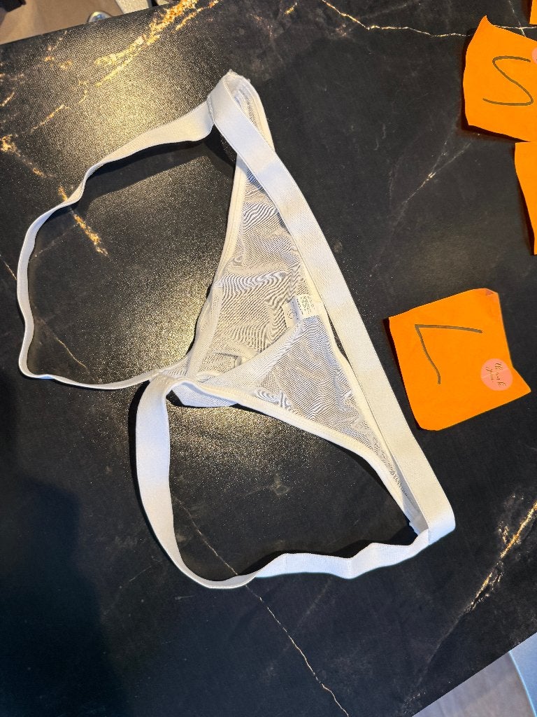 shiny jock, nylon, jockstrap, wit, Maat M en L, Kleding | Heren, Ophalen of Verzenden, Wit, Slip