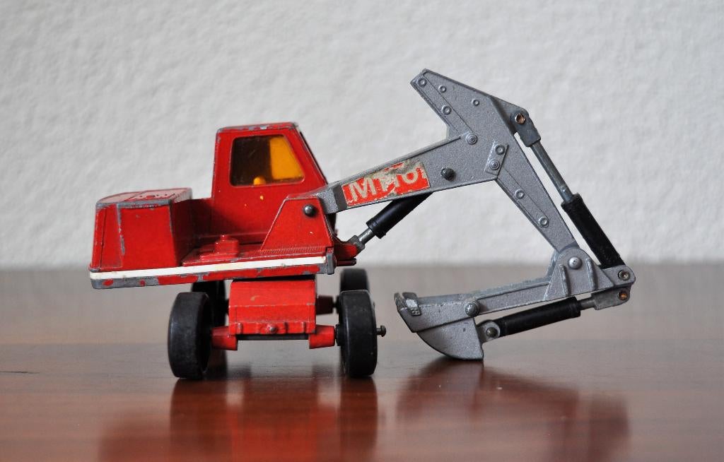 Matchbox Kingsize no. K1 Hydraulic Excavator 1970, Ophalen of Verzenden, Gebruikt, Tractor of Landbouw