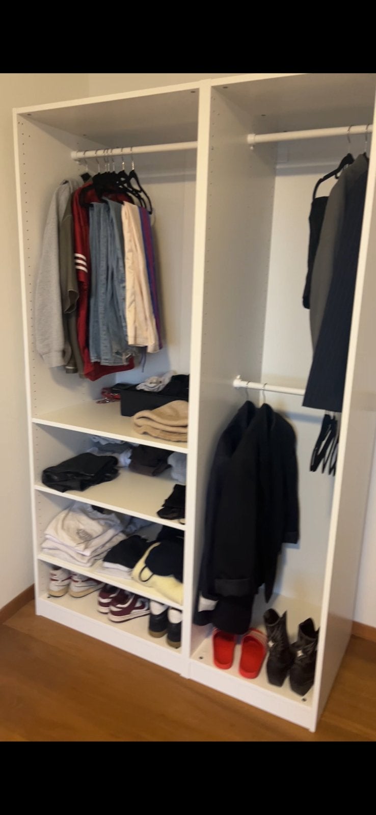 IKEA witte pax kast, Ophalen, Gebruikt, 200 cm of meer, Met plank(en)
