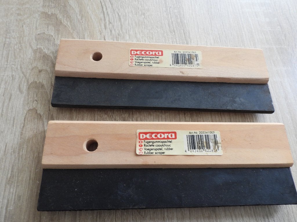 2 Nieuwe Decora Voegenspatels - Rubber Scraper, Ophalen of Verzenden, Nieuw, Overige typen, Overige merken