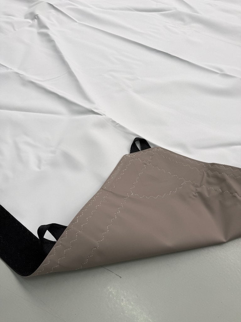 OUTLET DEAL! Stretchtent PREMIUM 4,9 x 7m Taupe/Wit – NIEUW, Ophalen, Nieuw, Minder dan 5 meter, 6 meter of meer