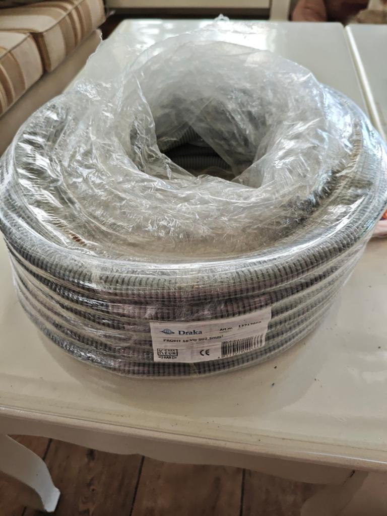 Draka PROFIT 16 VD 3G2.5mm² kabel, 25m, Doe-het-zelf en Verbouw, Elektra en Kabels, Ophalen of Verzenden, Nieuw, Kabel of Snoer
