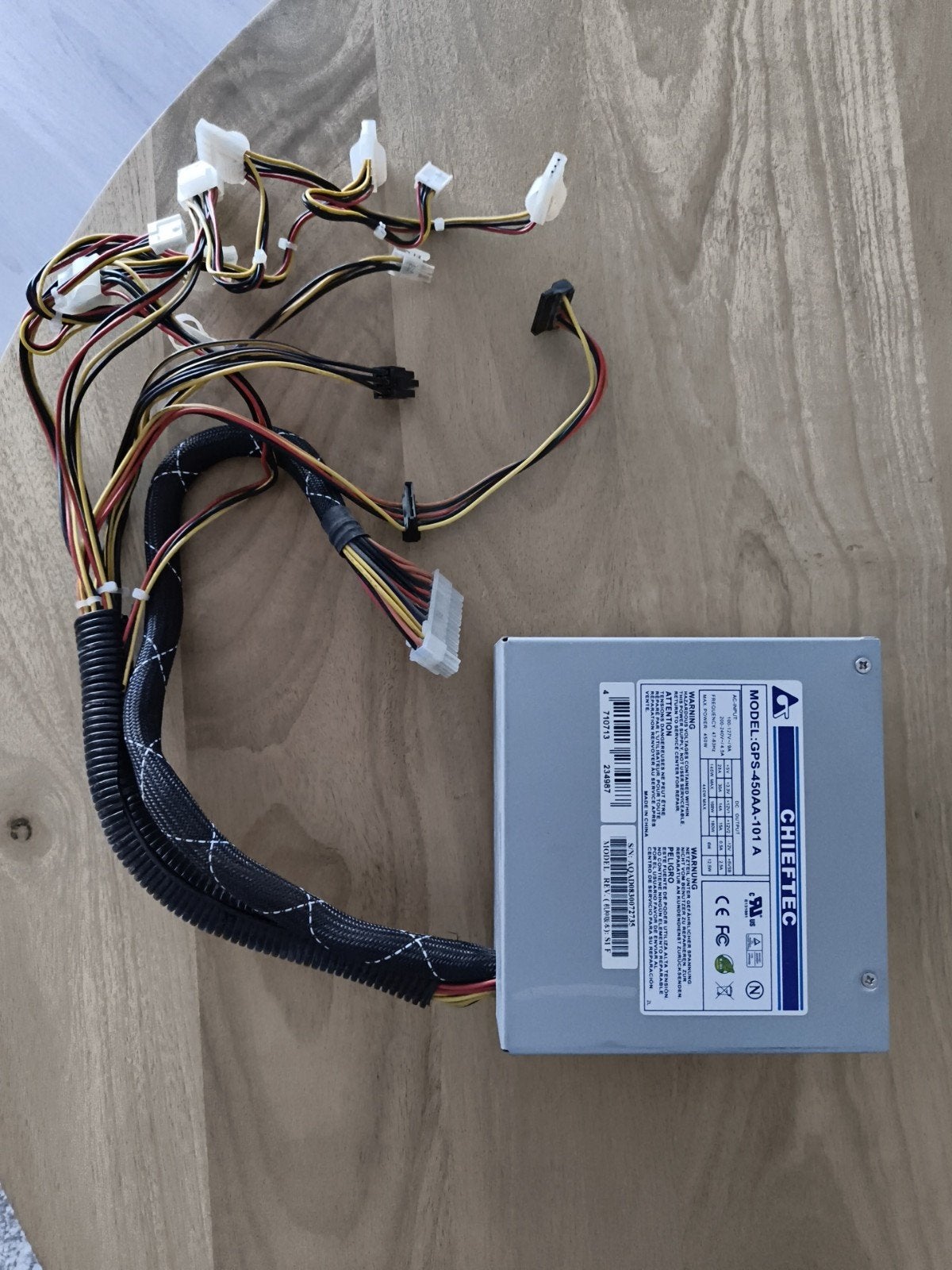 Chieftec PSU 450W - GPS-450AA-101A  PC Voeding, Ophalen of Verzenden, Gebruikt