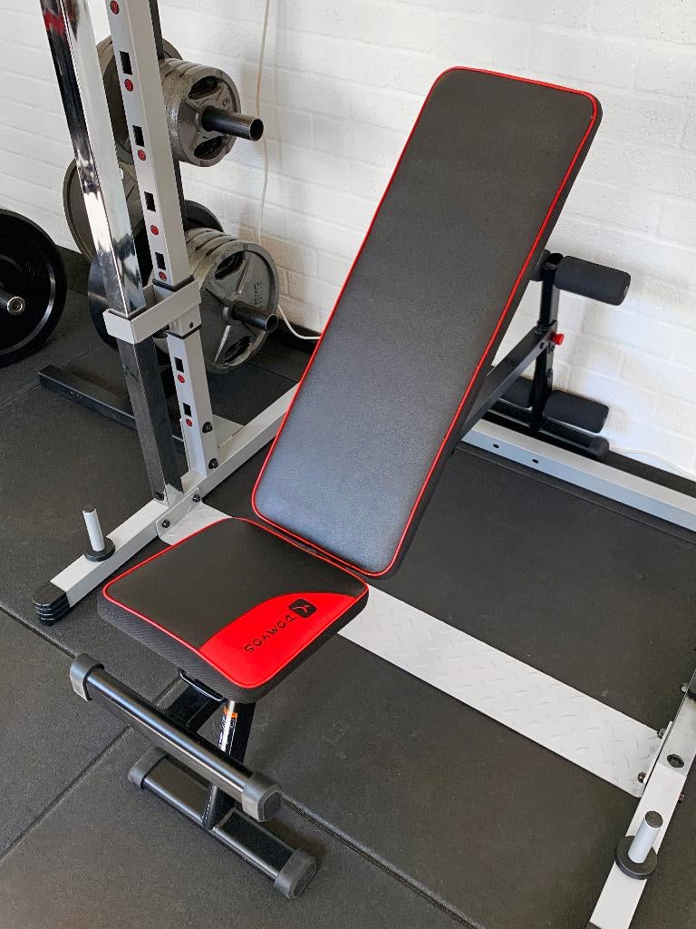 Domyos Bench 500 Fitnessbank Verstelbaar Gym Trainingsbank, Ophalen, Zo goed als nieuw, Benen, Fitnessbank