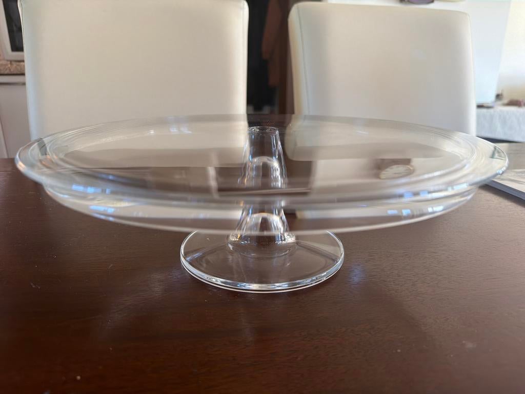 Glazen schaal / etagère, Huis en Inrichting, Overige typen, Ophalen of Verzenden, Effen, Glas