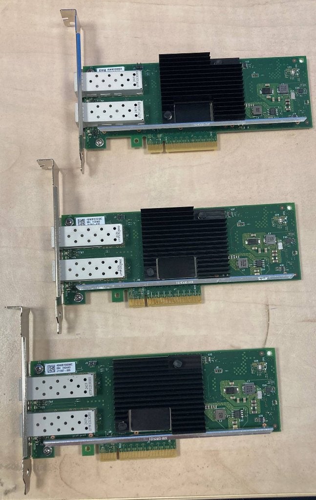 3x Intel X710-DA2 netwerkkaart, Intern, Gebruikt, Verzenden, https://www.intel.com/content/www/us/en/support/contact-intel.html