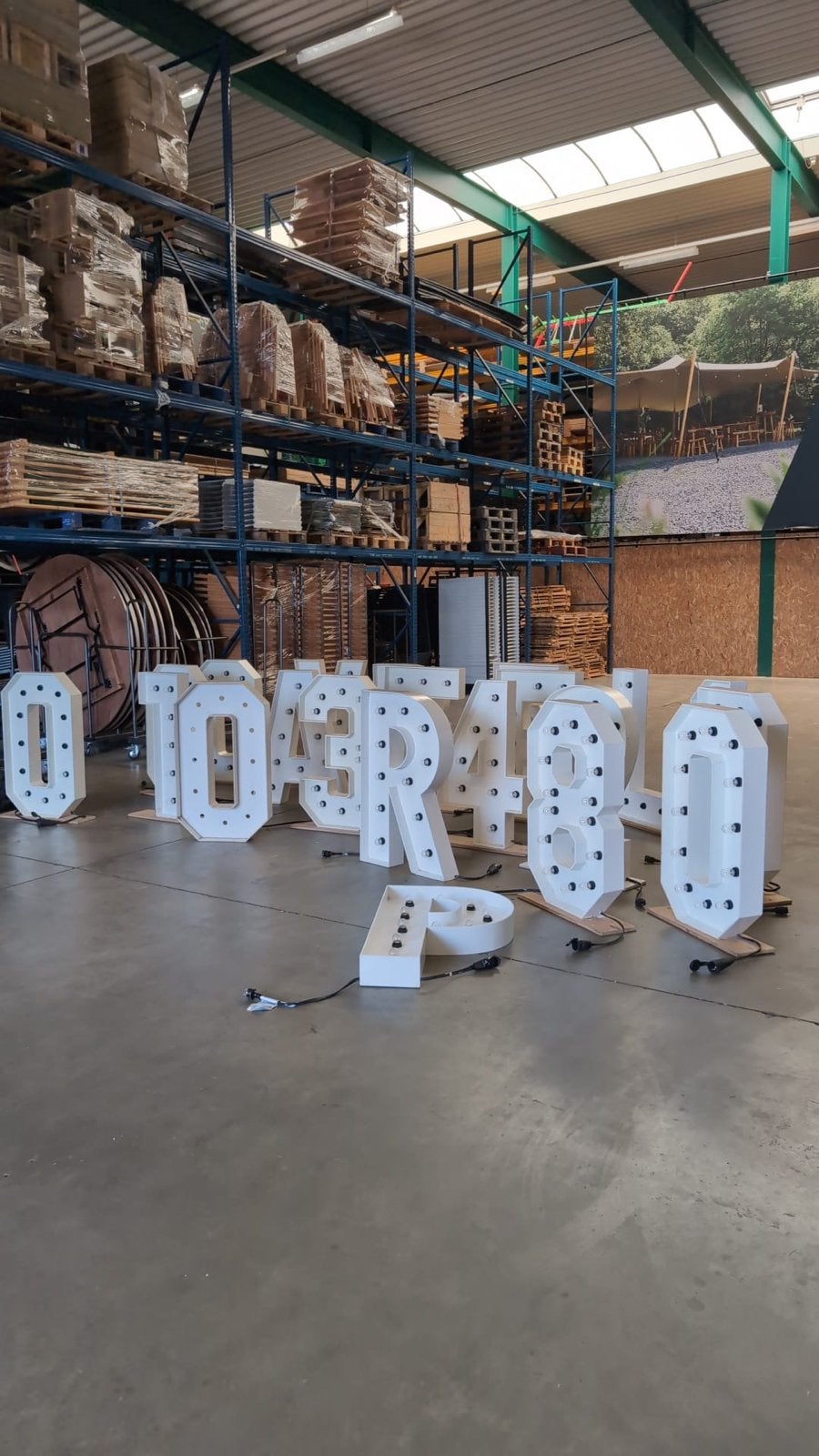 LED Cijfers en Letters met Beschermhoes - Evenementen Decora, Wit, Overige merken, Gebruikt, E27 (groot)