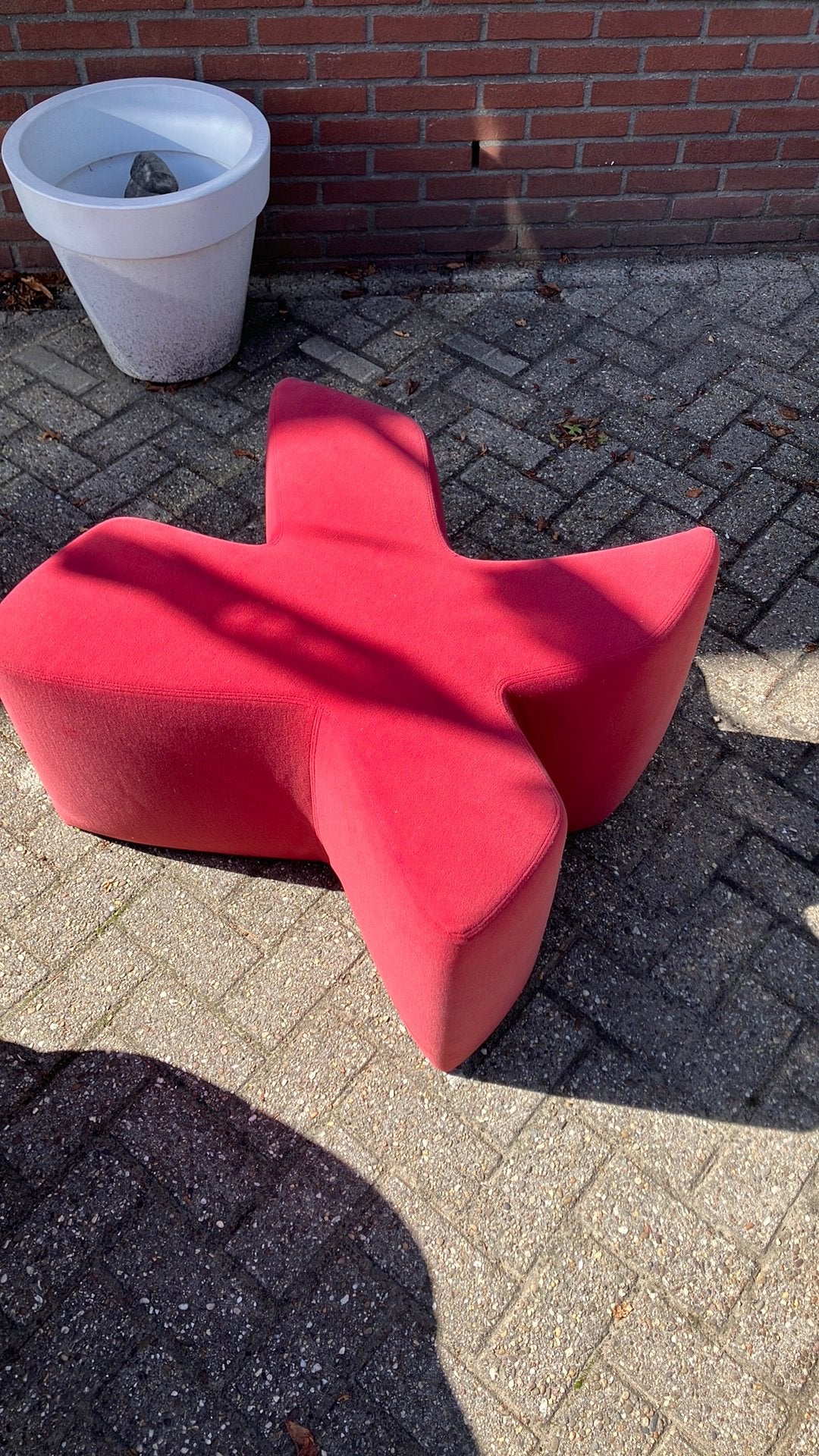 Krukje design bijzet footstool designpoef, Ophalen of Verzenden