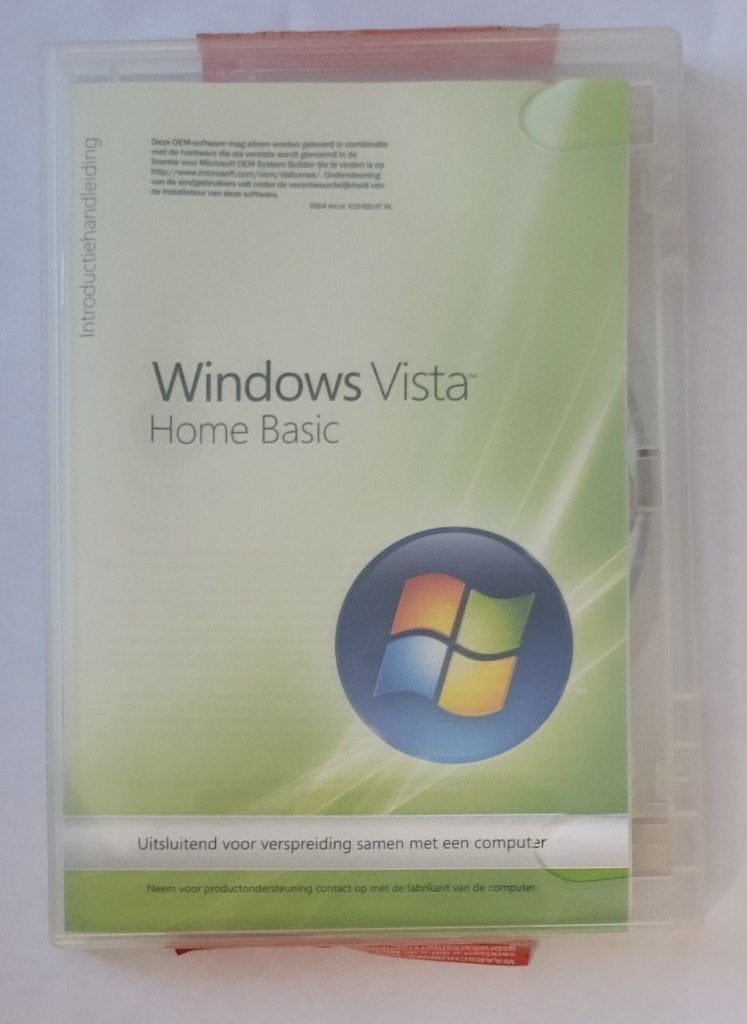 Microsoft Vista Home Basic NL 32 bits – OEM - NL (2007), Computers en Software, Ophalen of Verzenden, Gebruikt, Windows