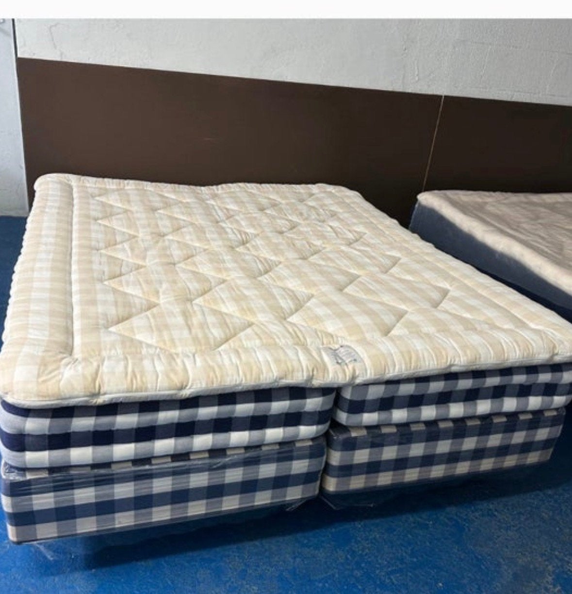 Hastens topper 180x210 zgan, Ophalen, 210 cm, Tweepersoons, Zo goed als nieuw