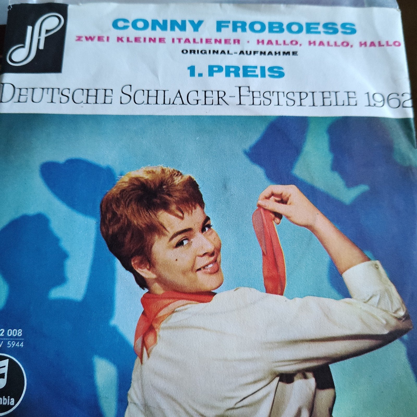 Conny Froboess - Zwei Kleine Italiener / Hallo, Hallo, Hallo, Ophalen of Verzenden, Gebruikt, 7 inch
