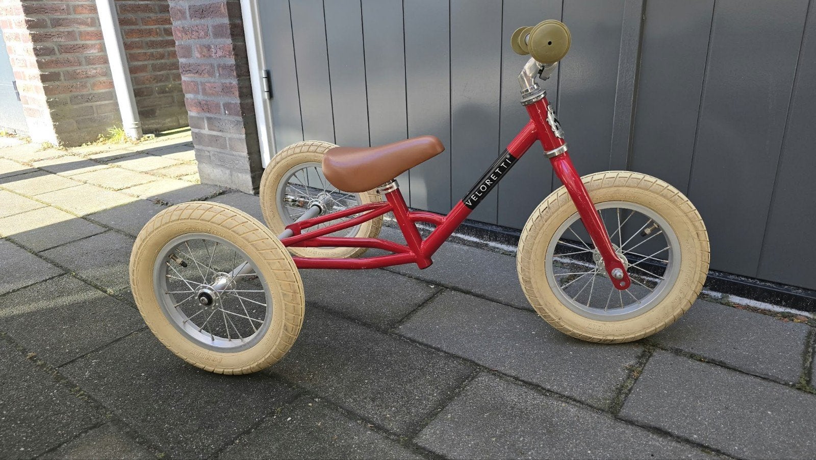 Veloretti 2-in-1 Loopfiets/Driewieler Rood - Gebruikt, Fietsen en Brommers, Ophalen, Gebruikt, Veloretti
