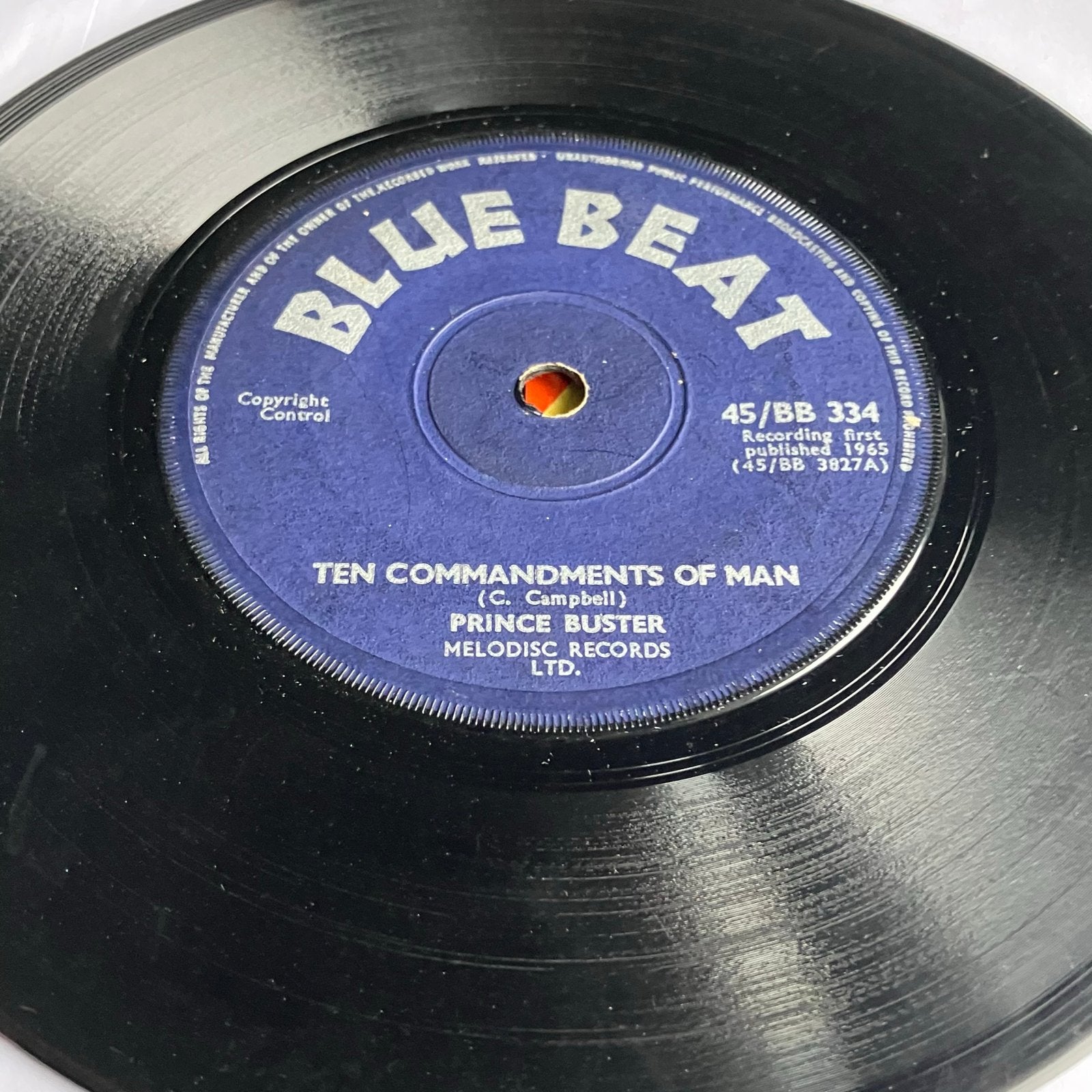 Prince Buster - Ten Commandments of Man / Sting Like a Bee (, Ophalen of Verzenden, Gebruikt, 7 inch, EP