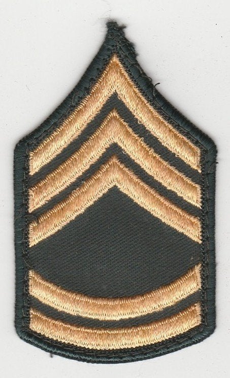 Rang, chevron US Army - Sergeant First Class (klein model), Verzenden, Landmacht, Amerika, Embleem of Badge