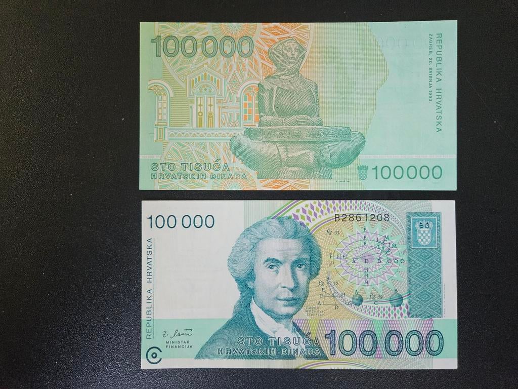 Kroatië pick 27a 1993 UNC, Ophalen of Verzenden, Overige landen, Los biljet