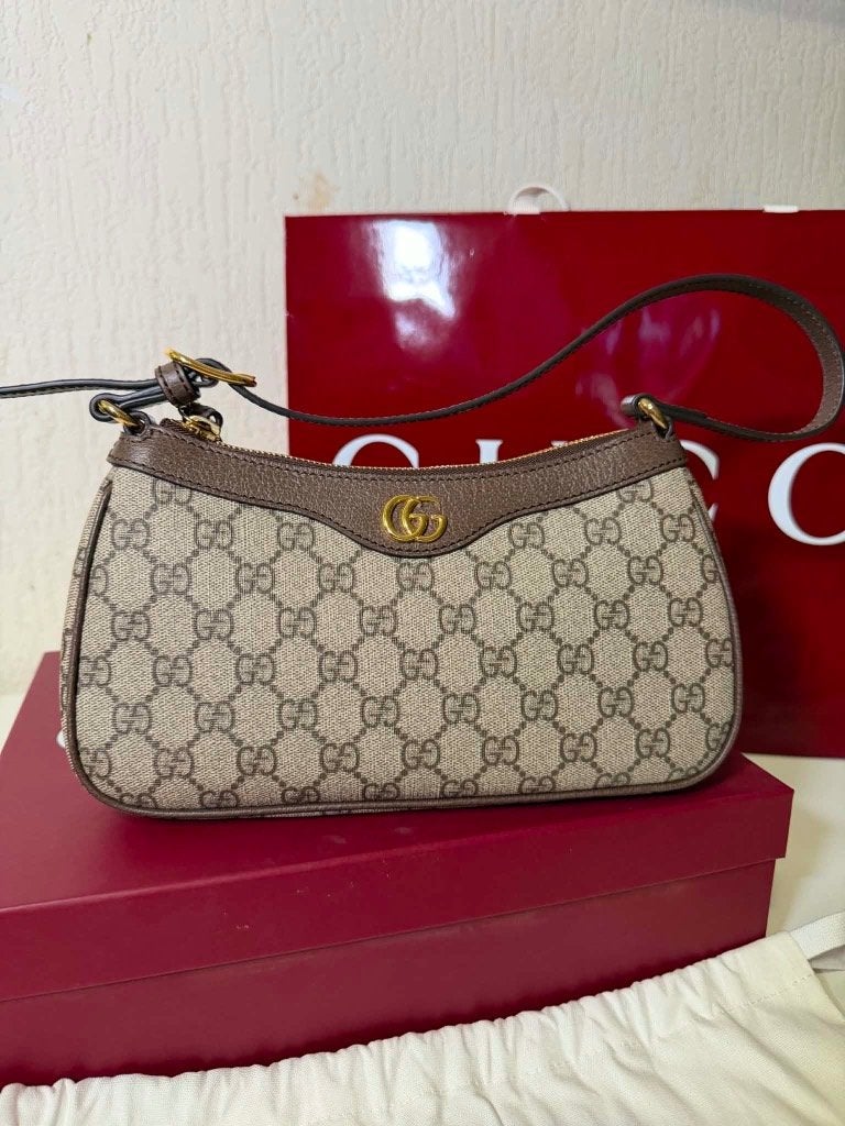 Gucci Ophidia Small Bag, Kleding | Dames, Ophalen of Verzenden, Zo goed als nieuw