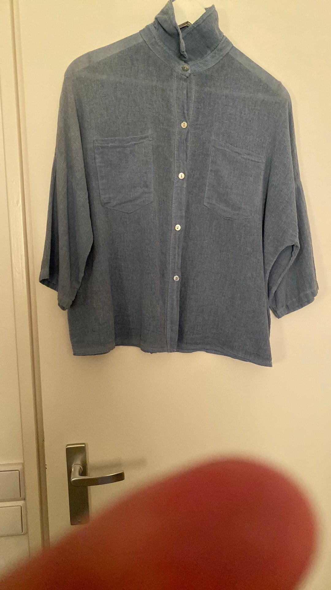 Zomer blouse, Ophalen of Verzenden, Zo goed als nieuw, Maat 38/40 (M), Blauw